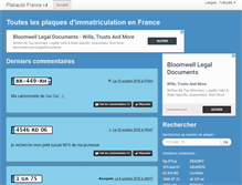 Tablet Screenshot of plakauto.fr